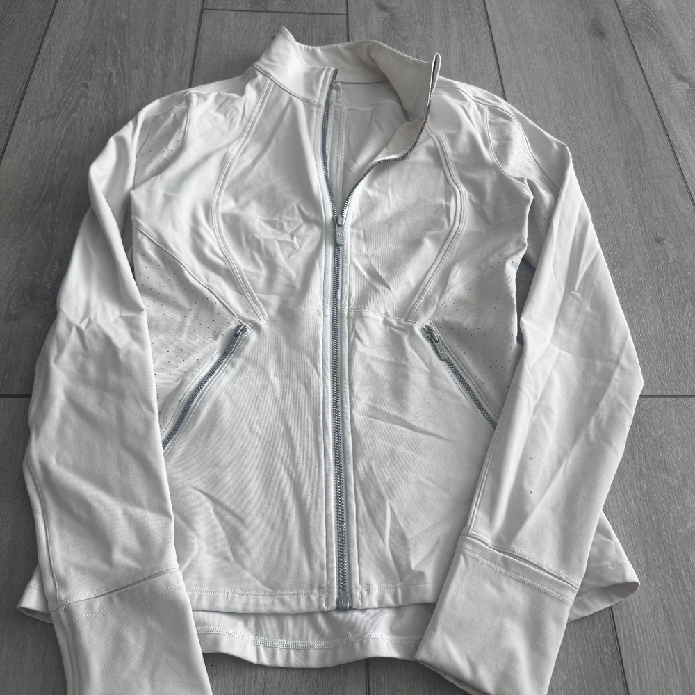lululemon athletica White Full-Zip Athletic Jacket